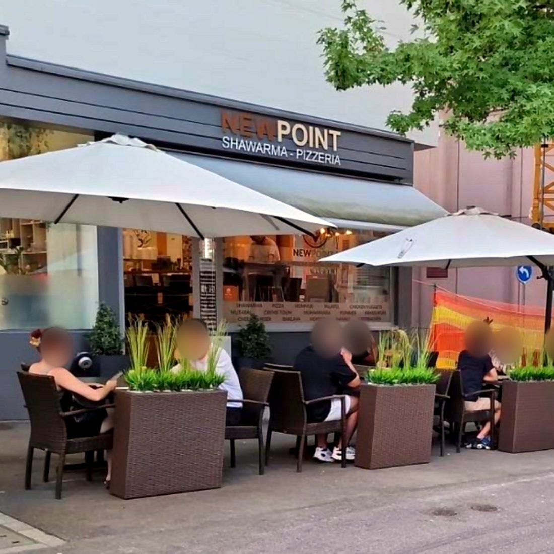 NEWPOINT Shawarma-Pizzeria, Ladenfront an der Signalstrasse 8 in Rorschach